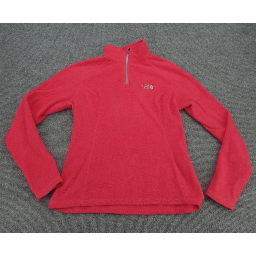The North Face Womens Pullover Regular Pink Quarter Zip Fleece XS